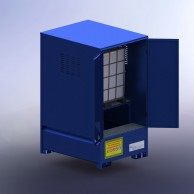 VEA1C01 Depots mit integrierte Auffangwanne und Abfüllaufsatz